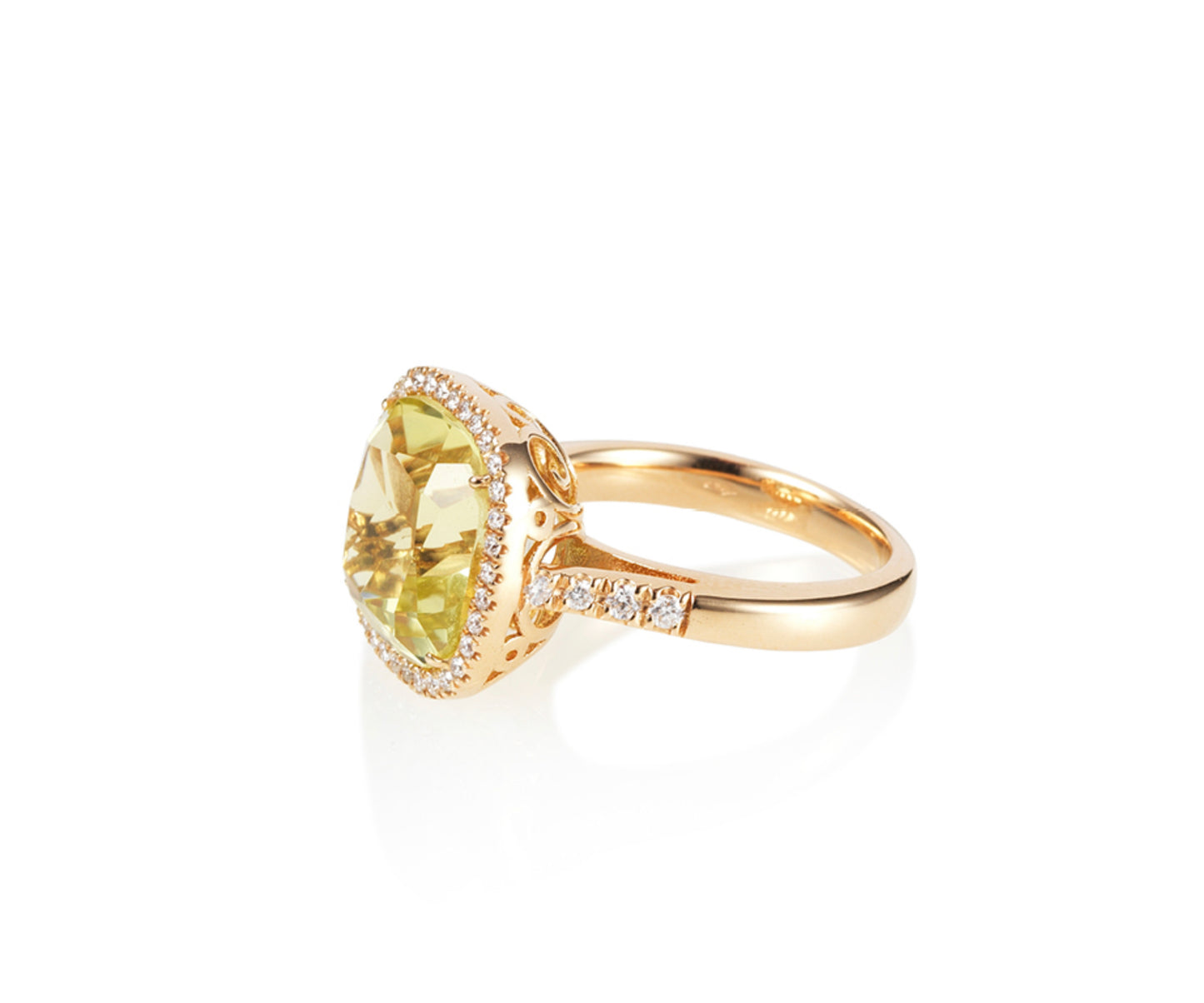 Lemon Cocktail Diamond Ring