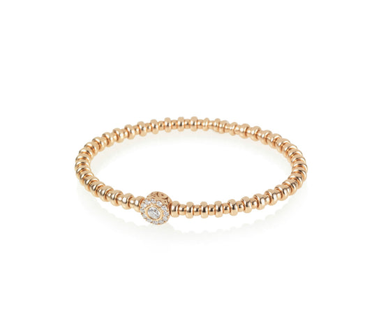 Rose Gold & White Diamond Flexi Bracelet